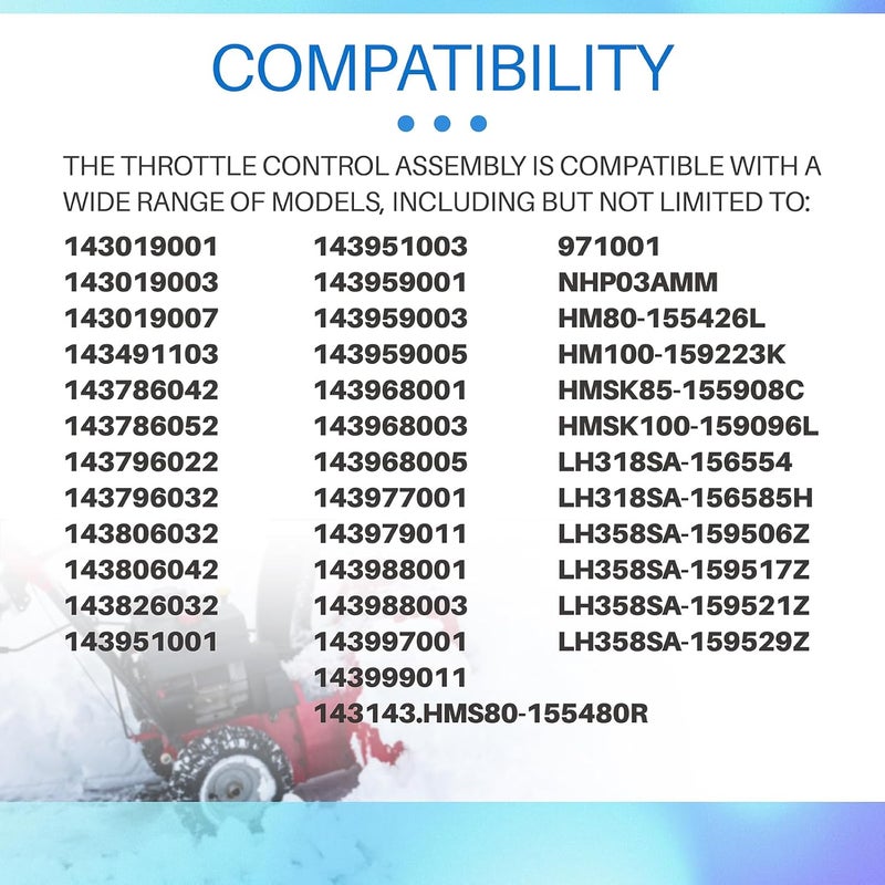 Xinxinlin 34677 Throttle Control Assembly Compatible with Tecumseh 143806032, LH358SA-159506Z,143968005,143968003, for Tecumseh Engine Throttle Control Assembly Part - Image 5